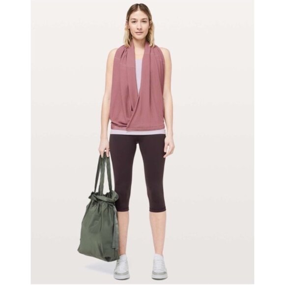 NEW Lululemon Vinyasa Scarf Spanish Rose Gold Crinkle Textured Customizable OS - Picture 2 of 11